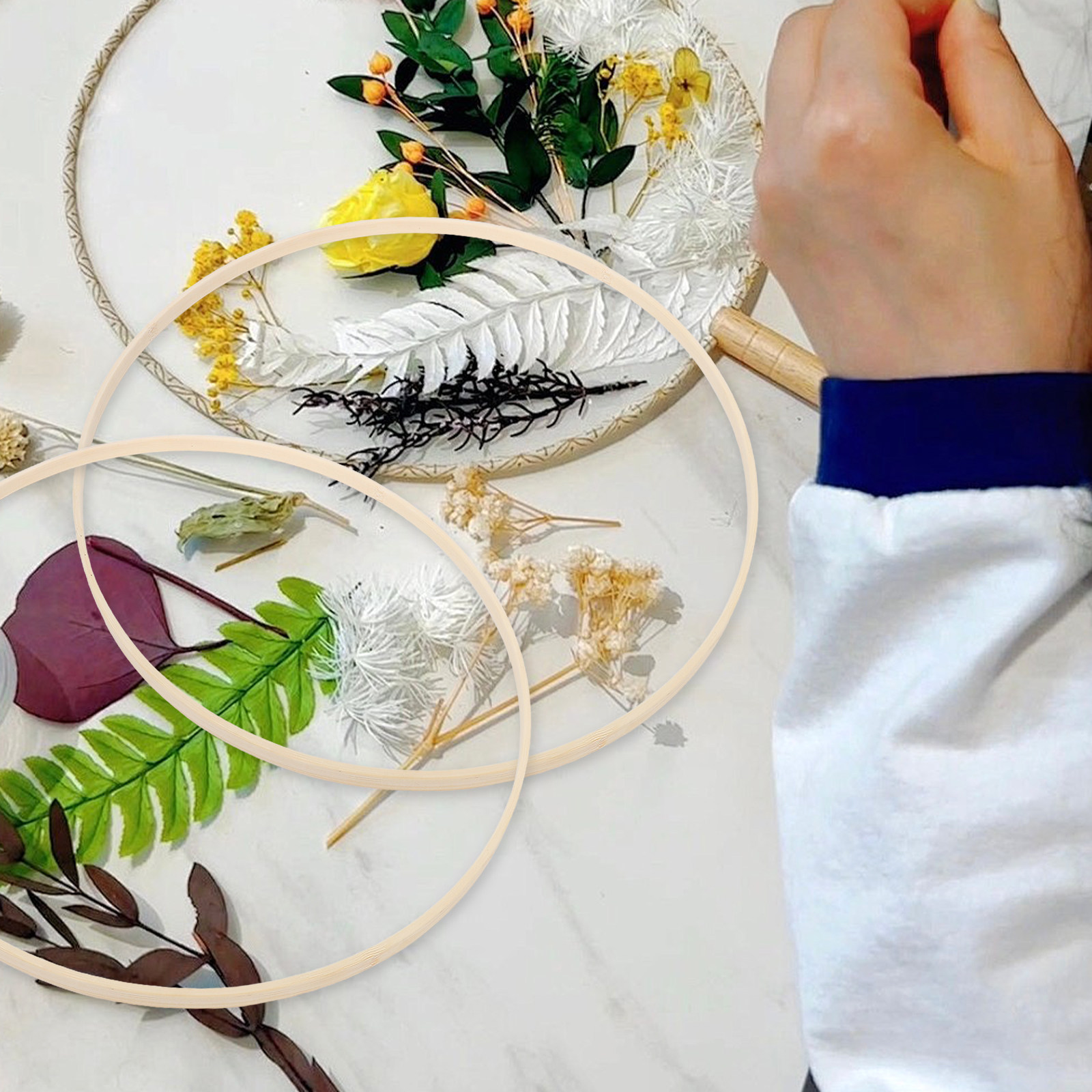 10 pièces, cercles pour broder - Embroidery Craft avis et prix