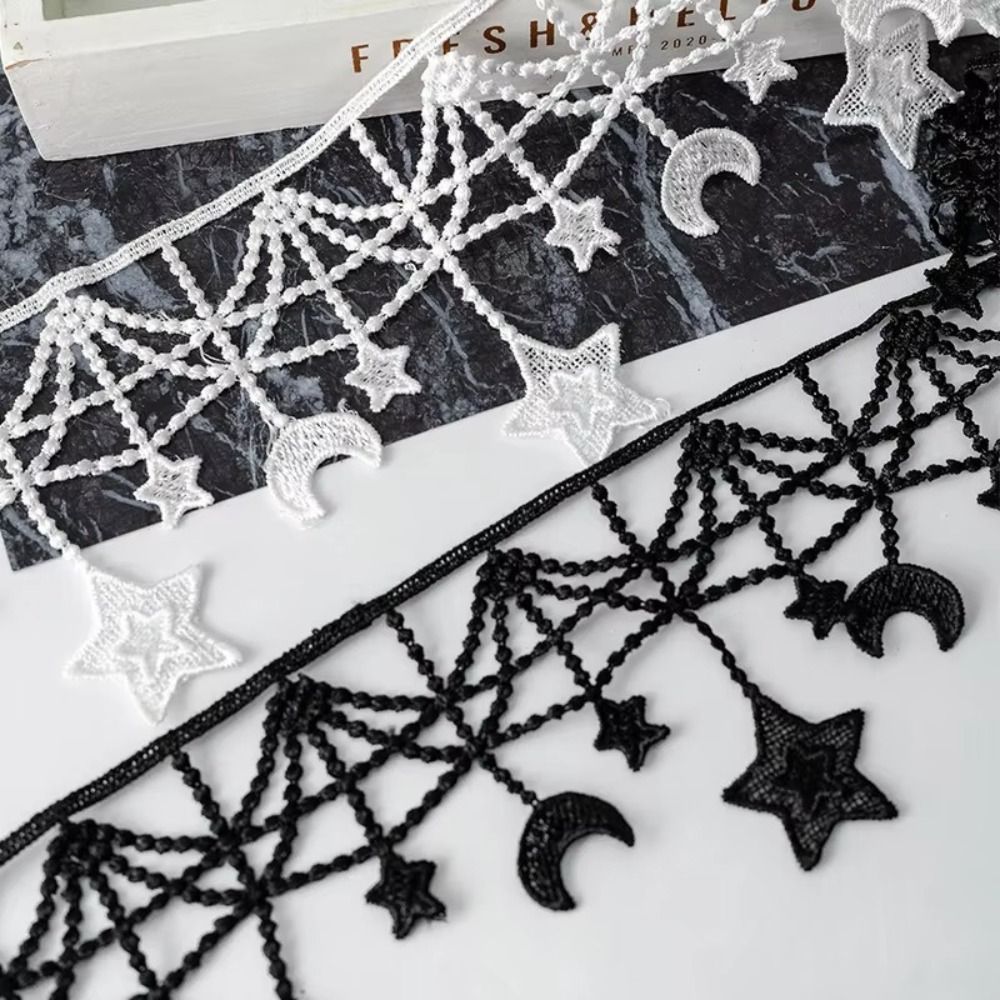 Ruban de dentelle noir et blan - Lace Ribbon Trim avis et prix