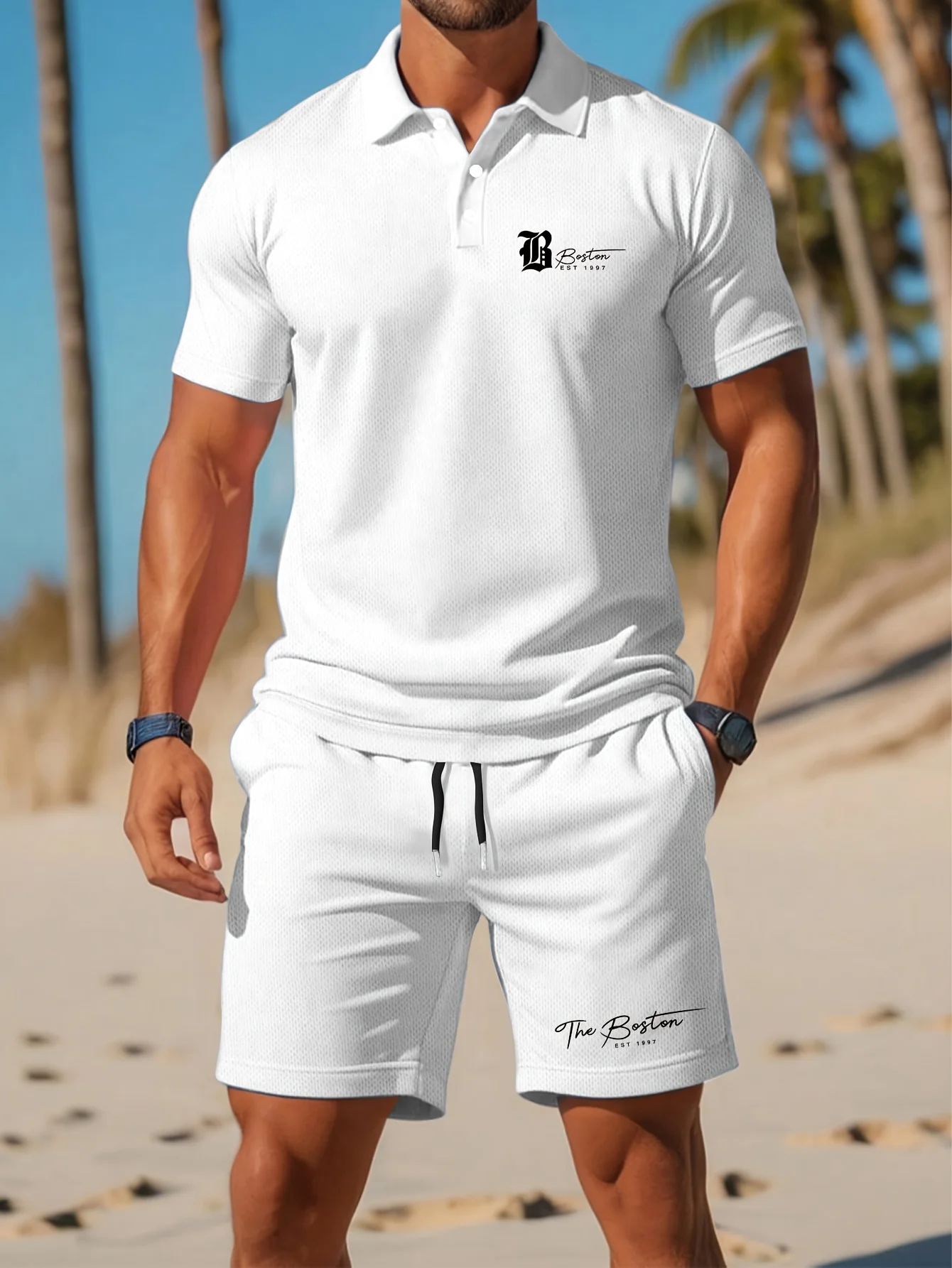 Ensemble polo et short pour ho - Embellish Knit avis et prix