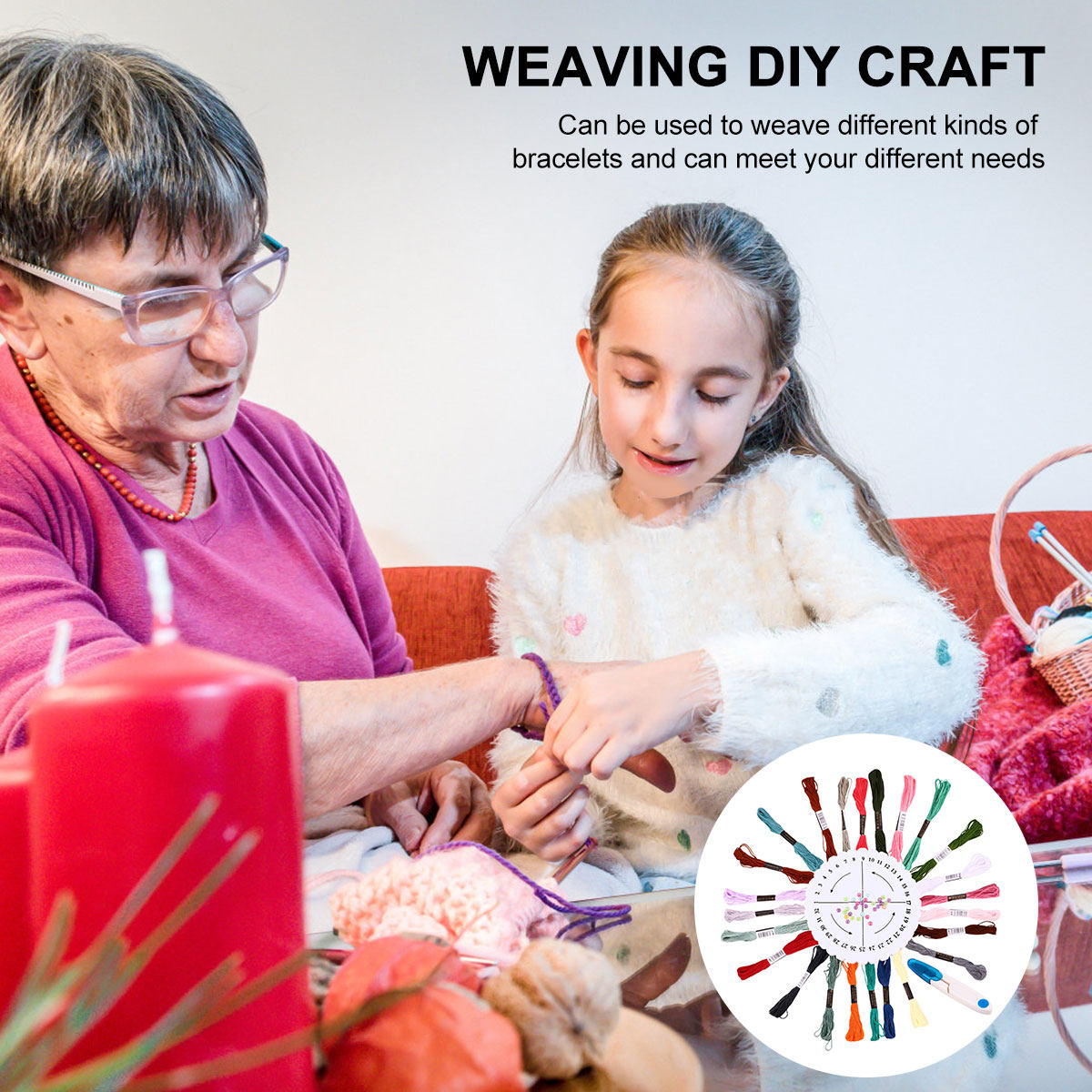 1 ensemble de kit de tissage r - Embroidery Craft avis et prix