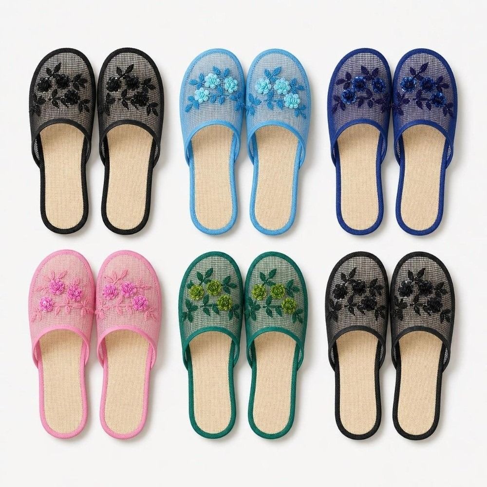 Sandales décontractées en mail - Embroidery Embellishments avis et prix