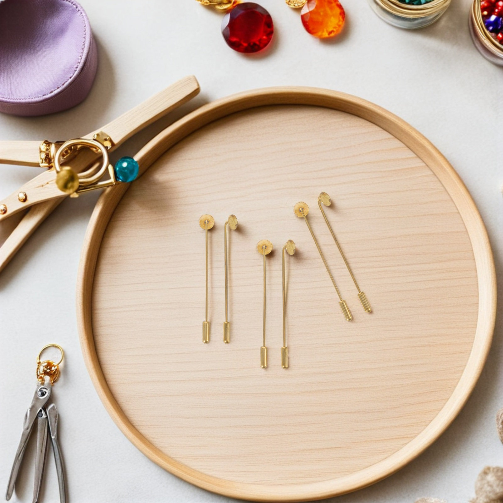 Épingles de revers en cuivre,  - Embroidery Craft avis et prix