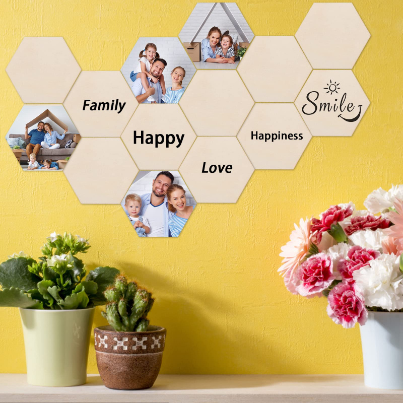 Disques hexagonaux en bois de  - Embellish Craft avis et prix